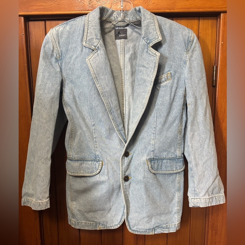 Vintage Liz Wear denim blazer jacket